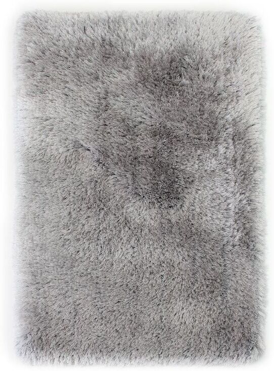 Flair Rugs Tapis argent shaggy tufté main Pearl Flair Rugs