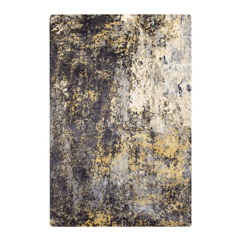 Home Spirit Tapis moderne Allegorie ocre Home Spirit