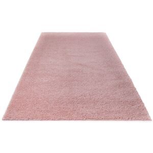 Home affaire Hochflor-Teppich »Viva«, rechteckig, Uni Farben, einfarbig,... rosa  B/L: 70 cm x 140 cm
