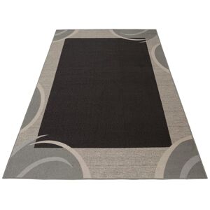 THEKO Teppich »Loures«, rechteckig, Kurzflor, mit moderner Bordüre, ideal im... grau  B/L: 57 cm x 90 cm