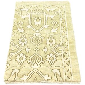 morgenland Wollteppich »Designer Teppich handgeknüpft beige«, rechteckig,... Beige  B/L: 60 cm x 100 cm