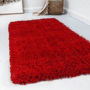 Esprit Wollteppich »Seattle Shag«, rechteckig, Shaggy, flauschig aus... rot  B/L: 120 cm x 180 cm