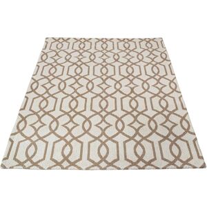 Carpet City Teppich »Cotton«, rechteckig, Flachgewebe, 100%... creme/taupe  B/L: 150 cm x 230 cm