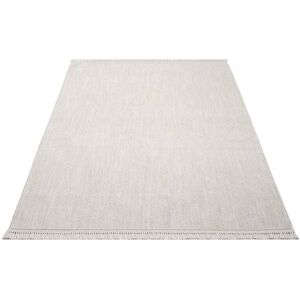 Carpet City Teppich »CLASICO 0052«, rechteckig, Kurzflor, Fransen, Meliert,... creme  B/L: 120 cm x 170 cm