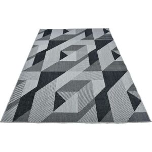 Home affaire Teppich »Borfin«, rechteckig, mit geometrischem Muster,... grau  B/L: 160 cm x 230 cm