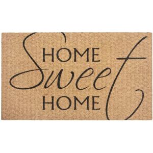 HANSE Home Fussmatte »Kokos Braided Home Sweet Home«, rechteckig, Kokos,... natur  B/L: 45 cm x 75 cm