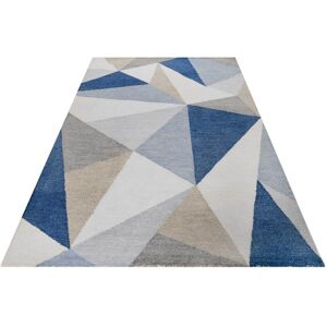 Wecon home Teppich »Next Time 2.0«, rechteckig, modern, handgefertigt,... blau  B/L: 200 cm x 290 cm