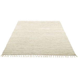 THEKO Teppich »Happy Cotton«, rechteckig, Handweb Teppich, Flachgewebe, reine... natur/sand  B/L: 160 cm x 230 cm