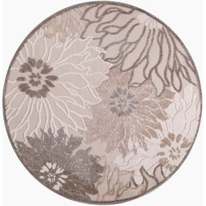 Sanat Teppich »Floral 2«, rund, In- und Outdoor geeignet, florales Design,... beige  Ø 120 cm