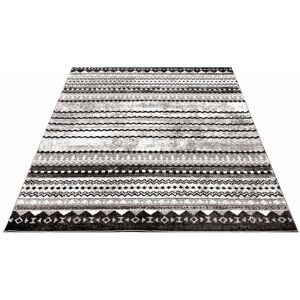 Carpet City Teppich »Moda 1136«, rechteckig, Kurzflor, Wohnzimmer grau  B/L: 80 cm x 300 cm