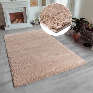 Home affaire Hochflor-Teppich »Shaggy 30«, rechteckig, Teppich, Uni Farben,... beige  B/L: 120 cm x 180 cm