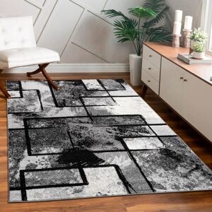 Paco Home Teppich »Mondial 101«, rechteckig, Kurzflor, modernes abstraktes... grau  B/L: 240 cm x 340 cm