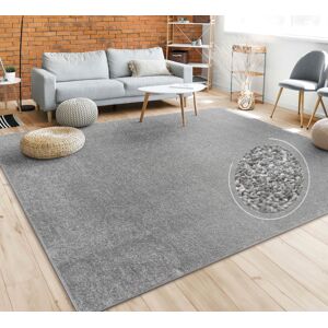 Paco Home Teppich »Porto 890«, rechteckig, Kurzflor, Uni-Farben, ideal im... anthrazit  B/L: 140 cm x 200 cm