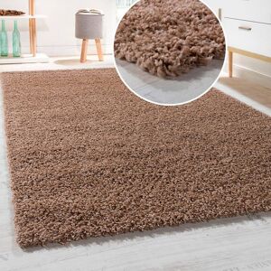 Paco Home Hochflor-Teppich »Sky 250«, rechteckig, gewebt, Uni-Farben,... beige  B/L: 140 cm x 200 cm