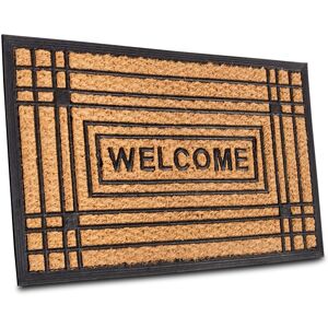 HANSE Home Fussmatte »Mix Mats Gummi Kokos Welcome«, rechteckig, Kokos,... Kokos,Schwarz  B/L: 45 cm x 75 cm