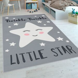 Paco Home Kinderteppich »Aleyna 105«, rechteckig, Kinder Design, niedliches... grau  B/L: 80 cm x 150 cm