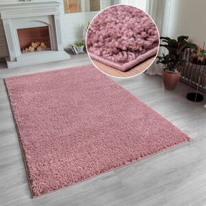 Home affaire Hochflor-Teppich »Shaggy 30«, rechteckig, Teppich, Uni Farben,... mahagoni  B/L: 70 cm x 140 cm