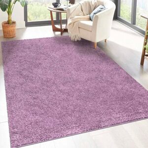 Carpet City Hochflor-Teppich »City Shaggy«, rechteckig, Robuster Langflor... lila  B/L: 133 cm x 190 cm