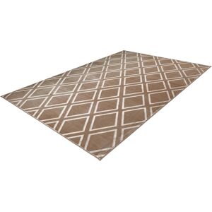 calo-deluxe Teppich »Latemar 400«, rechteckig, Hoch -Tief Struktur, Wohnzimmer taupe  B/L: 160 cm x 230 cm