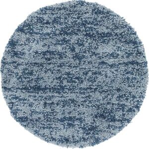 Myflair Möbel & Accessoires Hochflor-Teppich »Top Shag«, rund, gewebt,... blau/marineblau Größe Ø 99 cm