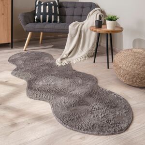 Paco Home Fellteppich »Pelt 640«, fellförmig anthrazit Größe B/L: 100 cm x 200 cm