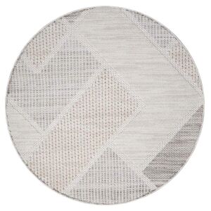 Carpet City Teppich »LINDO 8877«, rund, Kurzflor, Hochtief-Muster/ 3D-Effekt,... terra Größe Ø 200 cm