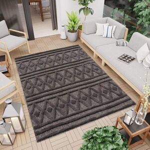 Carpet City Teppich »In-& Outdoorteppich Santorini 58538, 3D-Effekt,... anthrazit Größe B/L: 160 cm x 230 cm