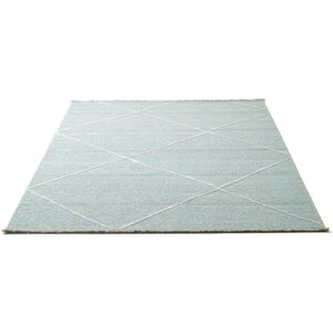 Sansibar Teppich »Braderup«, rechteckig, Flachgewebe, modernes Scandi Design,... hellblau Größe B/L: 160 cm x 230 cm