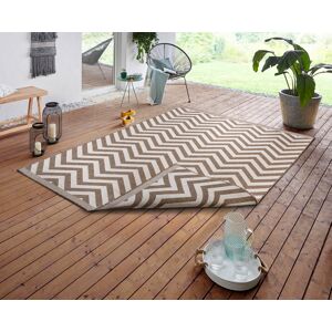 NORTHRUGS Teppich »Palma Wendeteppich«, rechteckig, In-& Outdoor, Wetterfest,... linen white Größe B/L: 240 cm x 340 cm