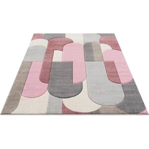 my home Teppich »Pautz«, rechteckig, handgearbeiteter Konturenschnitt,... pink Größe B/L: 240 cm x 320 cm