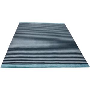 THEKO Teppich »Miami 3286«, rechteckig, Handweb Teppich, gestreift,... blau Größe B/L: 70 cm x 140 cm