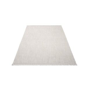 Carpet City Teppich »CLASICO 0052«, rechteckig, Kurzflor, Fransen, Meliert,... creme Größe B/L: 120 cm x 170 cm