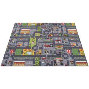 Paco Home Kinderteppich »Bino 577«, rechteckig, Strassen-Spiel-Teppich,... grau Größe B/L: 80 cm x 150 cm