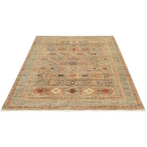 morgenland Wollteppich »Afghan Teppich handgeknüpft grau«, rechteckig Grau Größe B/L: 150 cm x 199 cm