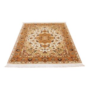 morgenland Teppich »Täbriz 50 Raj Teppich handgeknüpft beige«, rechteckig,... Beige Größe B/L: 100 cm x 144 cm