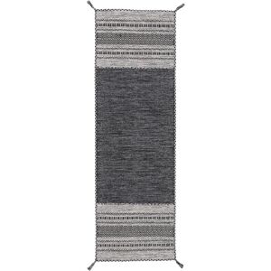 carpetfine Läufer »Kelim Azizi«, rechteckig, Baumwolle, Wendeteppich mit... schwarz Größe B/L: 80 cm x 400 cm