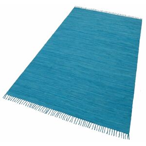 THEKO Teppich »Happy Cotton«, rechteckig, Handweb Teppich, Flachgewebe, reine... türkis Größe B/L: 120 cm x 180 cm