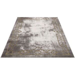 Carpet City Teppich »Noa 9337«, rechteckig, Kurzflor, Modern, Weicher For,... goldfarben Größe B/L: 80 cm x 150 cm