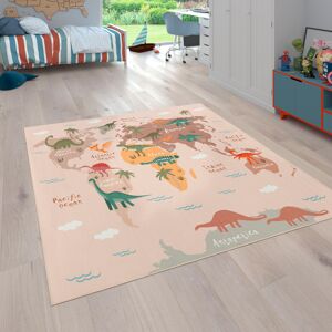 Paco Home Kinderteppich »Bino 583«, rechteckig, Spielteppich, Motiv Weltkarte... Beige Größe B/L: 240 cm x 340 cm