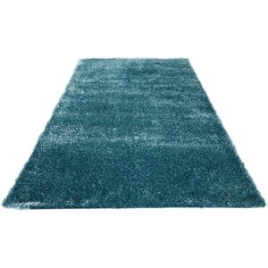 my home Hochflor-Teppich »Senara«, rechteckig, weich, einfarbig, idealer... aquablau Größe B/L: 160 cm x 230 cm