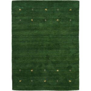 carpetfine Wollteppich »Gabbeh Uni«, rechteckig, reine Wolle, handgewebt,... grün Größe B/L: 240 cm x 340 cm