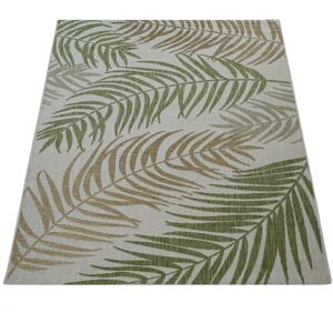 Paco Home Teppich »Kuba 123«, rechteckig, Flachgewebe, Motiv Blätter, In- und... grün Größe B/L: 120 cm x 160 cm