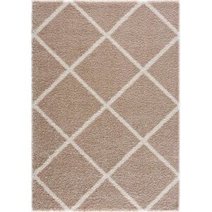 Sanat Hochflor-Teppich »Madrid«, rechteckig, Wohnzimmer, Langflor, Shaggy... beige Größe B/L: 160 cm x 230 cm