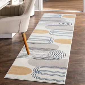 Carpet City Läufer »BONITO 7157«, rechteckig, Flachflor, Hochtief-Muster/... beige Größe B/L: 80 cm x 300 cm
