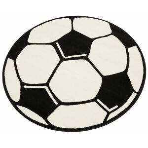 HANSE Home Kinderteppich »Fussball«, rund, Kinder-Teppich, Rutschfest,... weiss Größe Ø 100 cm