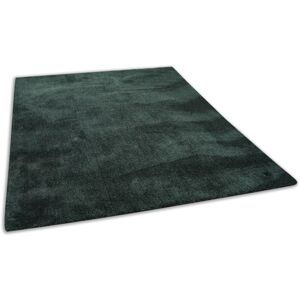 TOM TAILOR HOME Hochflor-Teppich »Shaggy Teppich Cozy«, rechteckig, Uni... dunkelgrün Größe B/L: 65 cm x 135 cm