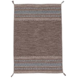 carpetfine Teppich »Kelim Azizi«, rechteckig, Baumwolle, Wendeteppich mit... braun Größe B/L: 40 cm x 60 cm