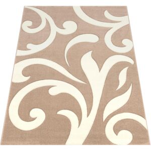 Paco Home Teppich »Diamond 761«, rechteckig, Kurzflor, gewebt, 3D-Design, mit... beige Größe B/L: 120 cm x 170 cm