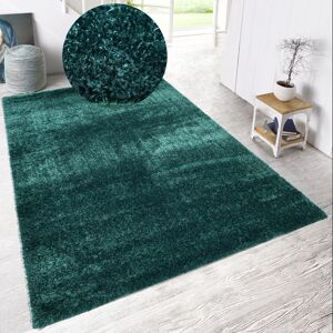 Home affaire Hochflor-Teppich »Malin«, rechteckig, Shaggy in Uni-Farben,... emerald Größe B/L: 200 cm x 300 cm