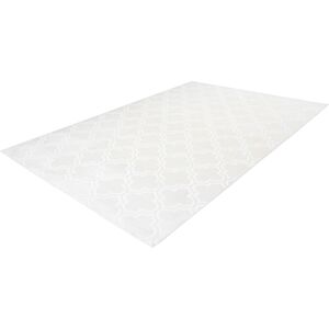 calo-deluxe Teppich »Latemar 200«, rechteckig, Hoch- Tief Struktur, Wohnzimmer weiss Größe B/L: 80 cm x 300 cm